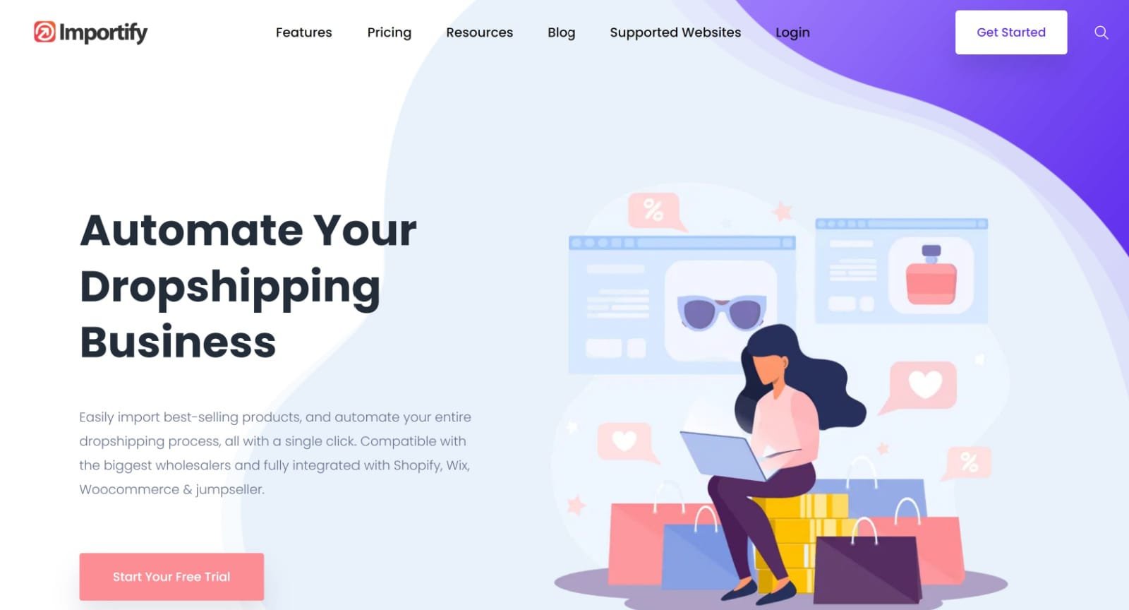 Importify homepage best dropshipping companies