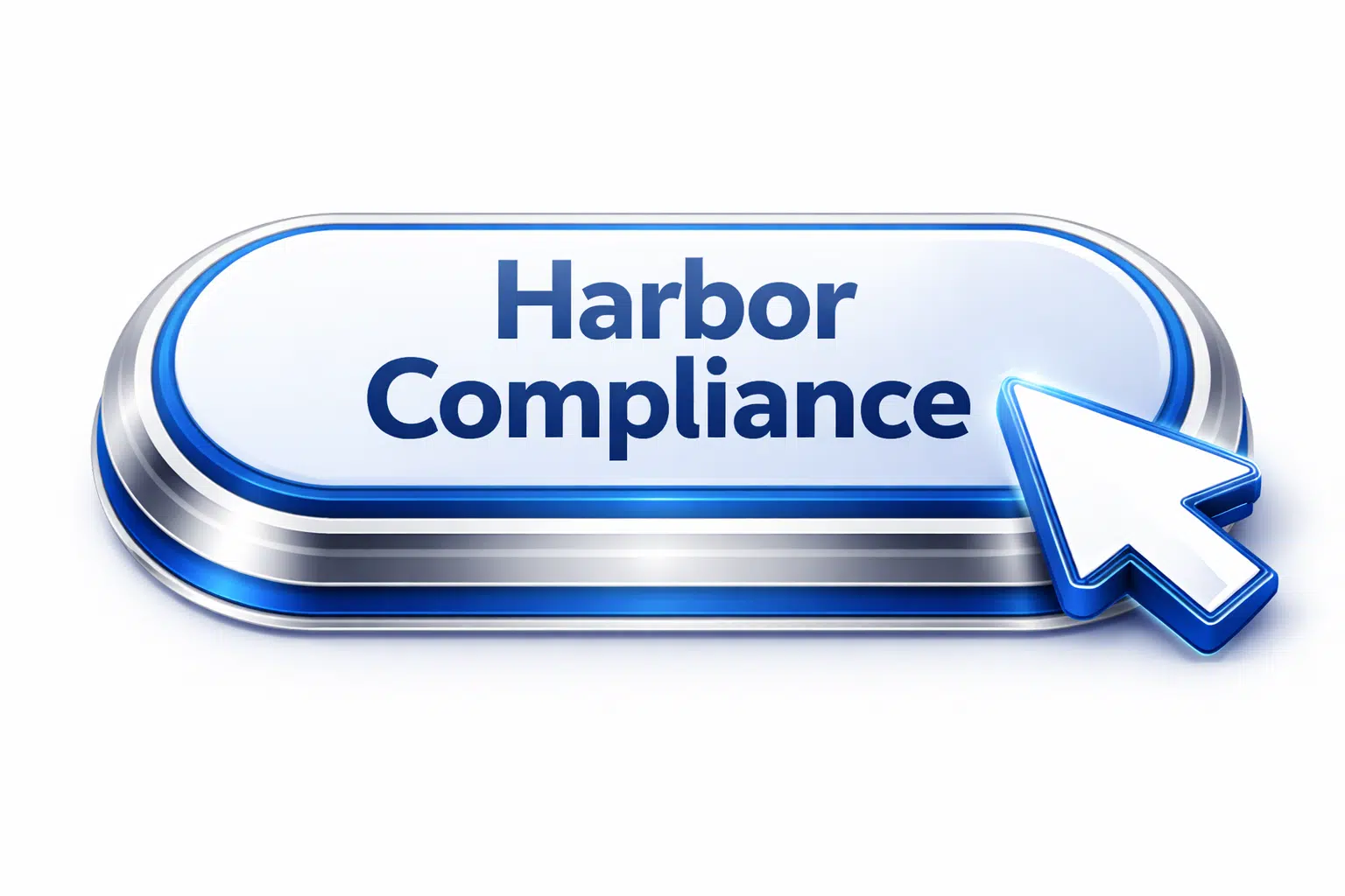 Harbor Compliance Silver blue button