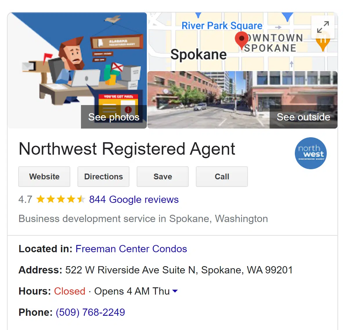 NW Registered Agent Northwest Registered Agent, Google Business Profile