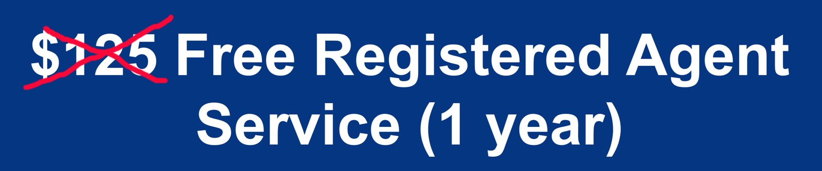 Registered Agent Service Free 1 Year With LLC Formation